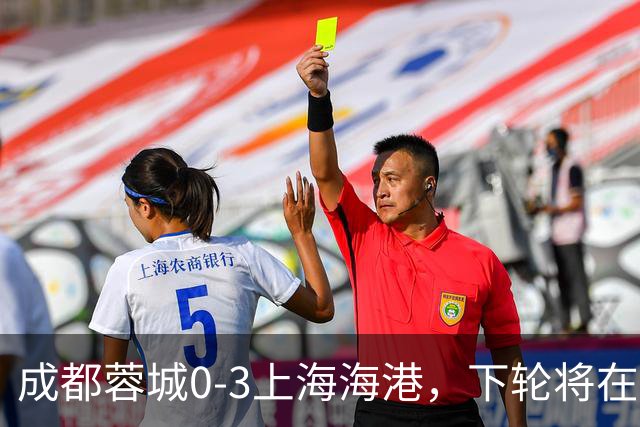 成都蓉城0-3上海海港，下轮将在主场迎战大连英博海发